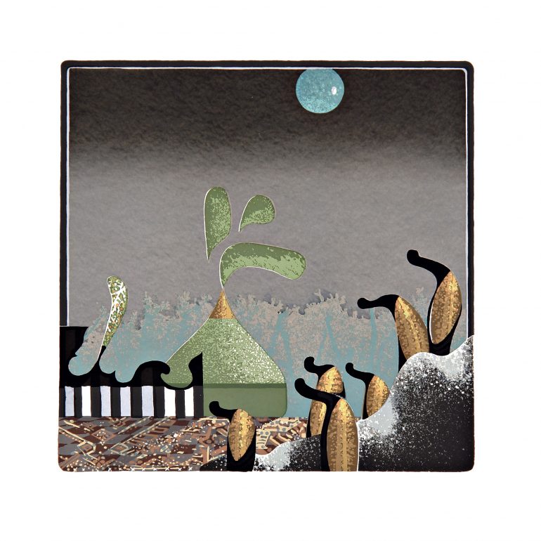 JOHANNES EIDT - Landschaft mit Nomaden