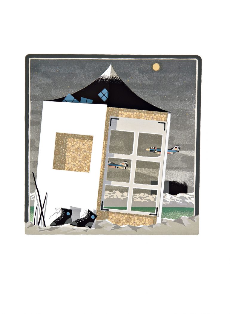 JOHANNES EIDT - Landschaft mit Schutzhütte